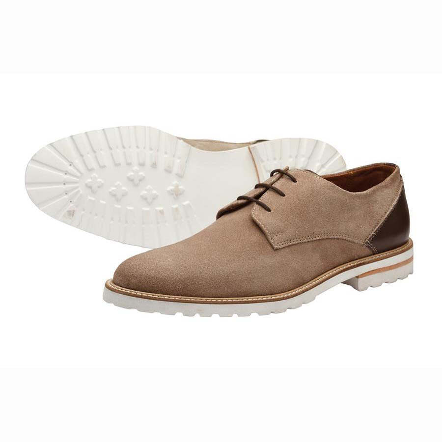 Cream-Suede-Brown-Combination-Casual-Derby2